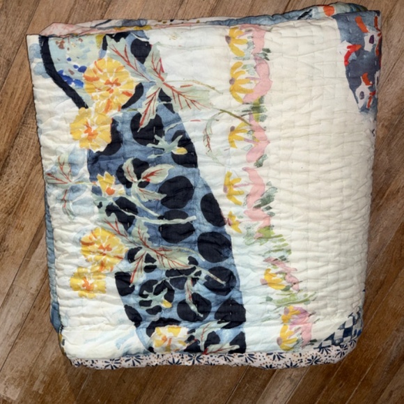 Anthropologie Rosalind Printed Cotton Voile Quilt- - Picture 4 of 4